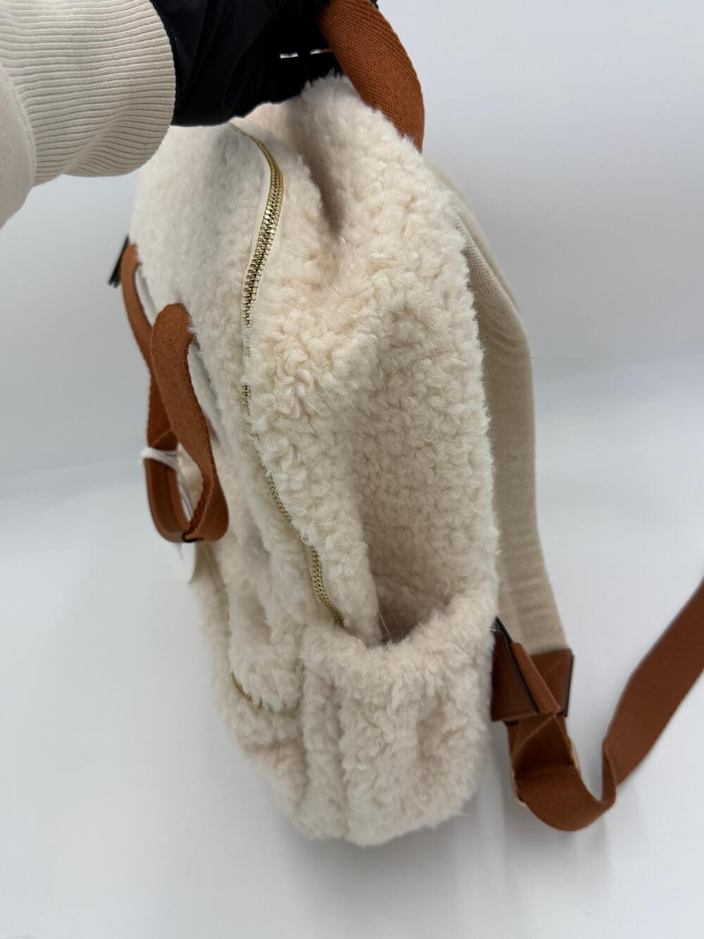 Chloe Shearling Backpack - Picture 9 of 10